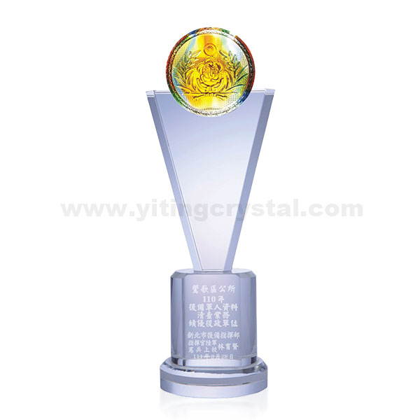 水晶獎盃-出類拔萃/壓型玻璃